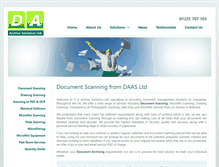 Tablet Screenshot of daas.co.uk